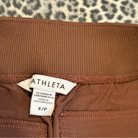 Athleta Brooklyn Ankle Mid Rise Brown  Casual Pants Size 4 - Picture 16 of 16